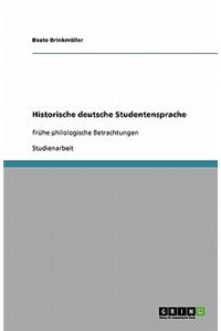 Historische deutsche Studentensprache