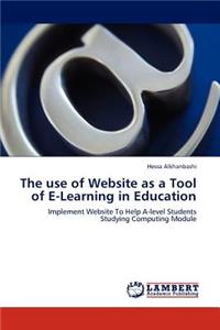 Use of Website as a Tool of E-Learning in Education