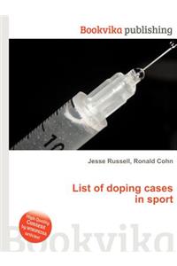 List of Doping Cases in Sport