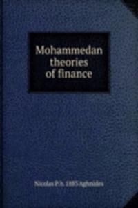 Mohammedan theories of finance