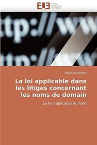 La Loi Applicable Dans Les Litiges Concernant Les Noms de Domain