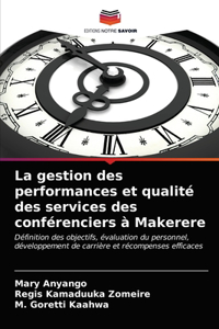 La gestion des performances et qualité des services des conférenciers à Makerere