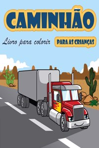 Livro de coloração de caminhão para crianças