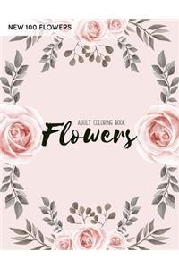 100 Flowers Coloring Book