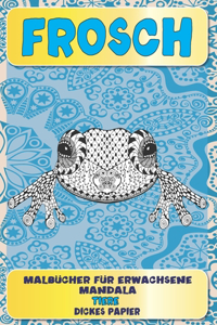 Malbücher für Erwachsene Mandala - Dickes Papier - Tiere - Frosch