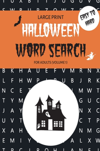 Halloween Word Search for Adults Volume 1