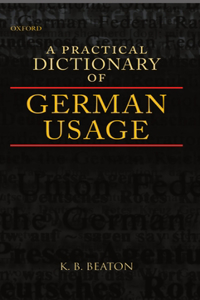 A Practical Dictionary of German Usage