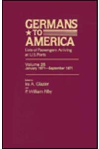 Germans to America, Jan. 2, 1871-Sept. 30, 1871