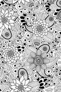 Floral Pattern - Color My Cover Notebook
