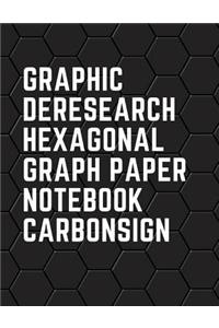 Research Hexagonal Graph Paper Notebook Carbon