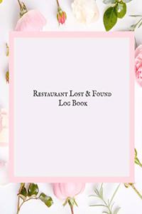 Restaurant Lost & Found Log Book