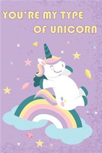 You're My Type Of Unicorn Mid Year Academic Diary With Schedules, Trackers. Logs, Reports, Goal Setting & Positive Quotes