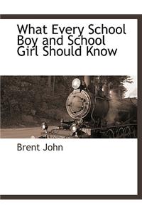 What Every School Boy and School Girl Should Know