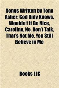 Songs Written by Tony Asher
