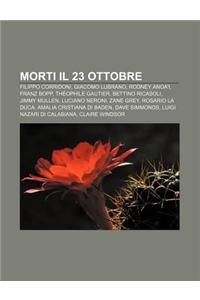 Morti Il 23 Ottobre