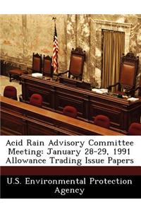 Acid Rain Advisory Committee Meeting