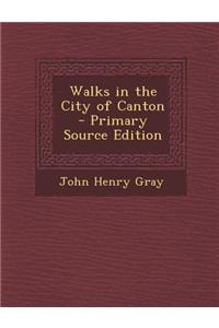 Walks in the City of Canton - Primary Source Edition