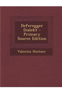 Deferegger Dialekt