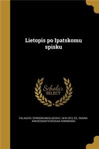 Lietopis Po Ipatskomu Spisku