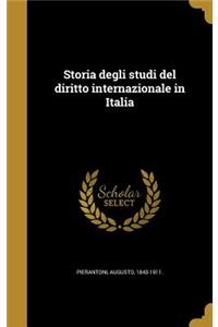 Storia degli studi del diritto internazionale in Italia