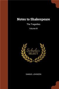 Notes to Shakespeare