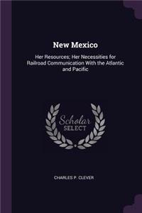 New Mexico: Her Resources; Her Necessities for Railroad Communication With the Atlantic and Pacific