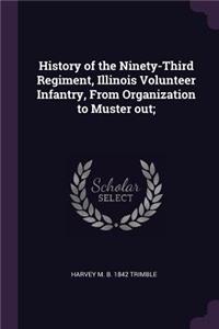 History of the Ninety-Third Regiment, Illinois Volunteer Infantry, From Organization to Muster out;
