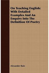 On Teaching English