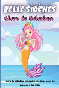 Belle Sirènes Livre de Coloriage