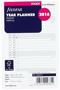 FILOFAX POCKET YEAR PLANNER VERTICAL 201