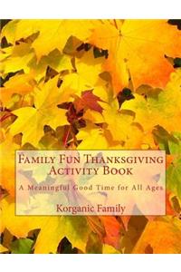 Family Fun Thanksgiving Activity Book