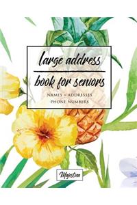 Large Address Book For Seniors