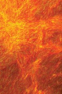 Abstract Orange Painted Notebook