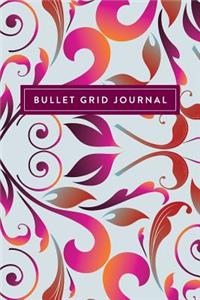 Bullet Grid Journal: Purple Pattern, 150 Dot-Grid Pages, 6