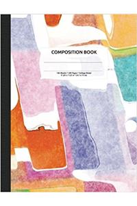 Abstract Watercolor Composition Notebook