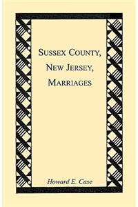 Sussex County, New Jersey, Marriages