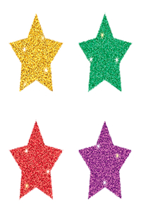 Stars, Multicolor Chart Seals