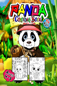 Panda Coloring Book For Kids Ages 4-8