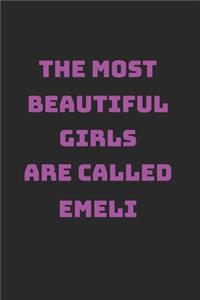 Emeli Girl Woman Notebook