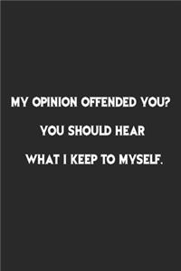 My Opinion Offended You You Should Hear What I Keep to Myself.
