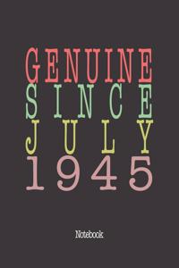 Genuine Since July 1945