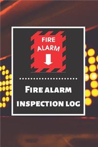 Fire alarm inspection log