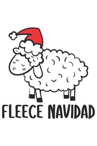 Fleece Navidad, Christmas Notebook Kids, Lined Journal/Notes Christmas