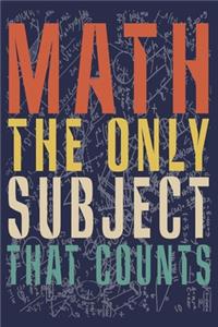 Math The Only Subject That Counts