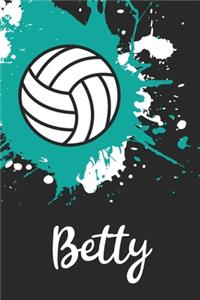 Betty Volleyball Notebook
