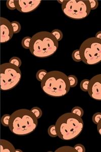 Cute Monkey Head Pattern