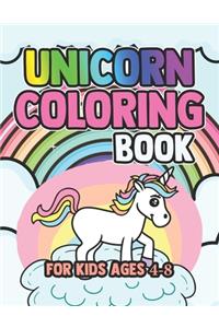 Unicorn Coloring Book for Kids Ages 4-8