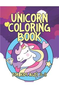 Unicorn Coloring Book for Kids Ages 4-8