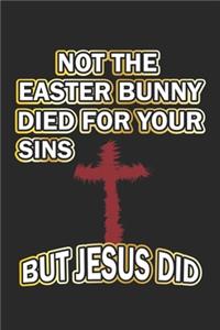 Not the easter bunny died for your sins but Jesus did