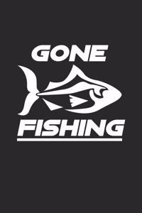 Gone fishing: 6x9 Fishing - dotgrid - dot grid paper - notebook - notes